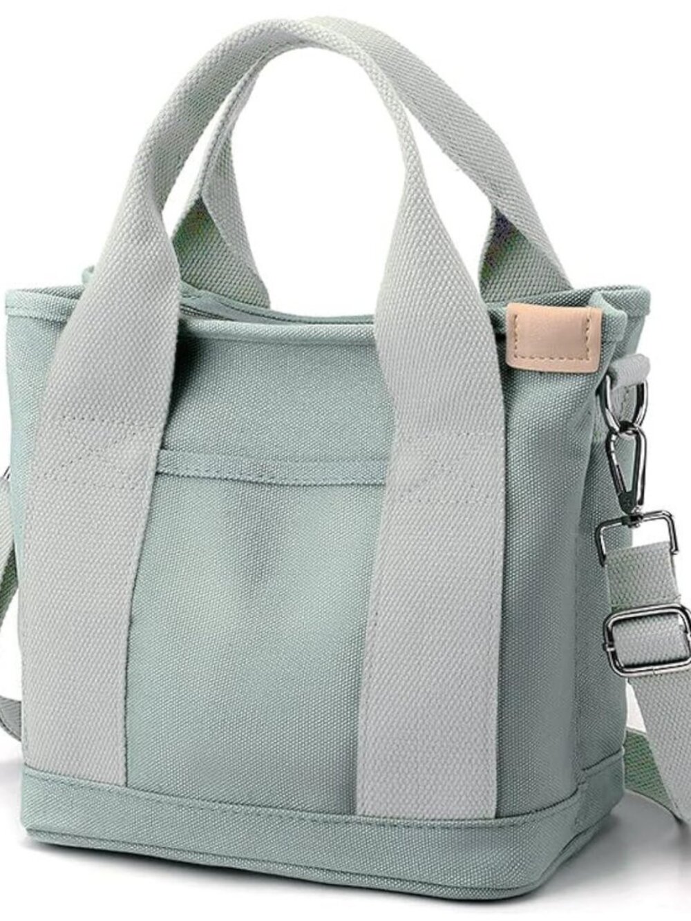 Small Tote Bag with Zipper Tote Bag for Women Canvas Crossbody Bag Shoulder Bag
